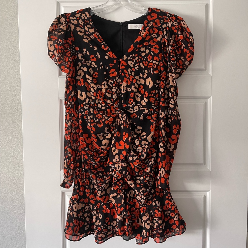 ASTR the Label Mimi Leopard Mini Dress